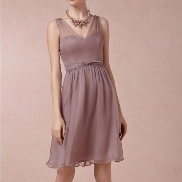 BHLDN Dresses & Skirts - Anthropologie BHLDN Quillaree Ainslie mauve dress
